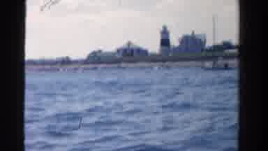 Ontario Canada (1958): Someone Is Filming Off Of A Boat On A Lake