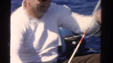 Ontario Canada (1958): Looping Video Of Man Removing A Caught Fish From A Fishing