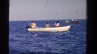 Ontario Canada (1958): The People Was Riding On The Boat And The Man Was Through