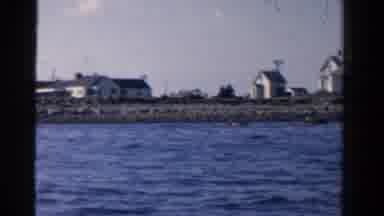 Ontario Canada (1958): View From A Boat Sailing In A Small Town Bay On A Sunny Day