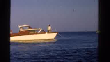 Ontario Canada (1958): The Person Is Doing Very Happily Enjoying In The Boat