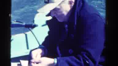 Ontario Canada (1958): The Person Is Doing Something In The Boat
