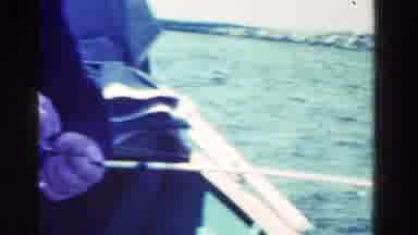 Ontario Canada (1958): Old Footage Of A Middle Aged Man Wearing A Hat Sitting In A