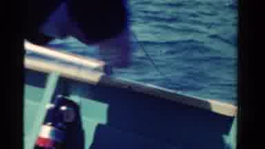 Ontario Canada (1958): The Person Is Doing Fishing In The Boat In The Sea