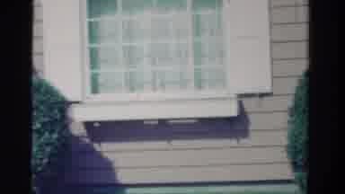 Ontario Canada (1958): An Older Film Showing The View Of A House Panning From
