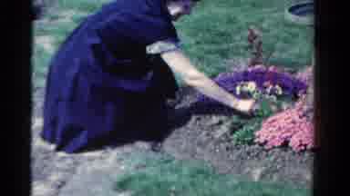 Ontario Canada (1958): Arranging The Space Of A Loved One With Special Flowers
