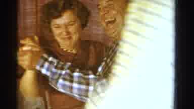 Ontario Canada (1958): A Couple Dancing Together At A Home Party A Man And A Woman