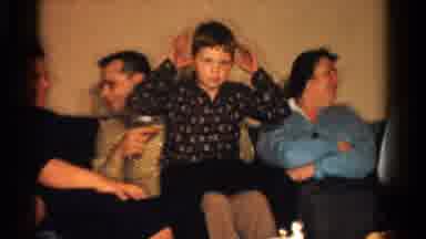Ontario Canada (1958): One Family Sitting In The Chair Inside The House And