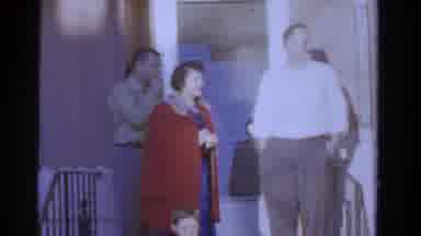 Ontario Canada (1958): Distinguished Gentlemen And Lady Standing On Porch With