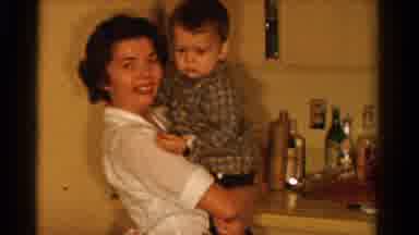 Ontario Canada (1958): In A House Get Together The Mother Holds Her Baby And