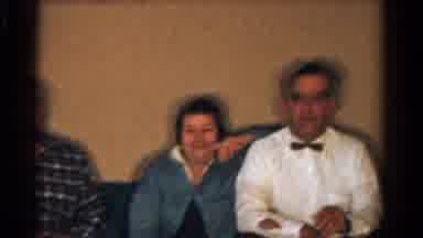 Ontario Canada (1958): One Family Sitting In The Sofa Inside The House And Talking