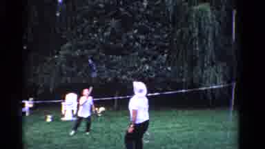 Ontario Canada (1958): Home Video Of Recreational Family Game Of Badminton In The