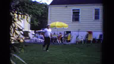 Ontario Canada (1958): The Two Persons Are Happily Playing The Tennis