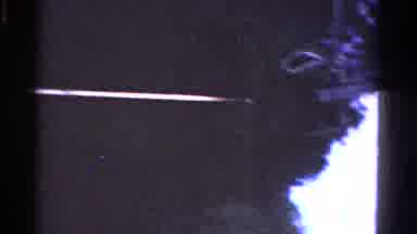 Ontario Canada (1958): Man Standing In Grass With Long Pole Trying To Get
