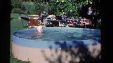 Ontario Canada (1958): Quality Time With Family Pool Enjoying Yourself Ball Fourth