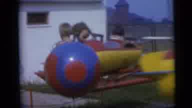 Camden New Jersey USA (1959): Theme Park Video Showcases Some Kids Riding On An