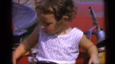 Camden New Jersey USA (1959): The Little Child Is Playing Very Happily In The