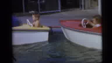 Camden New Jersey USA (1959): The Kids Are Playing In The Boating Having Fun