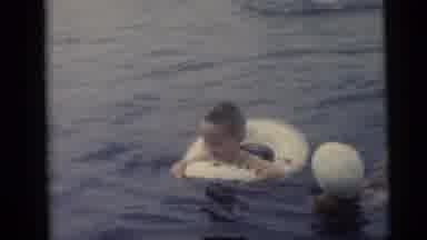 Camden New Jersey USA (1959): The Childrens Are Practicing In The Swimming With
