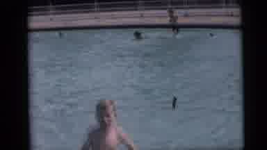 Camden New Jersey USA (1959): Several Kids Playing In The Clear Shallow Waters Of