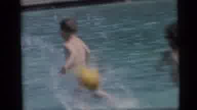Camden New Jersey USA (1959): The Childrens Are Swimming In The Sea Shore They Are