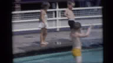 Camden New Jersey USA (1959): A Small Group Of Kids Playing At The Local Swimming