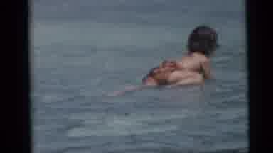 Camden New Jersey USA (1959): The Little Child Is Playing And Enjoying In The