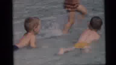 Camden New Jersey USA (1959): Children Playing And Enjoying In Water
