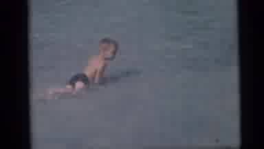 Camden New Jersey USA (1959): Kids Playing On The Beach