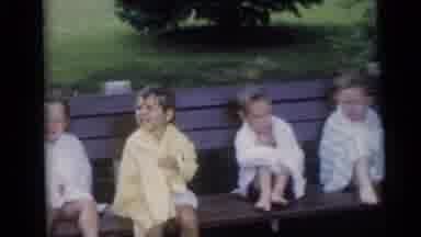 Camden New Jersey USA (1959): The Four Childs Were Talking And Smiling With The