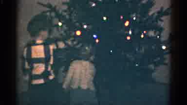 Catskill New York USA (1959): Children In Front Of A Christmas Tree With Mothers