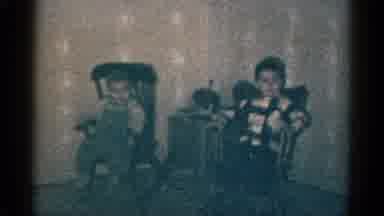 Catskill New York USA (1959): Two Little Boys Rocking In Rocking Chair