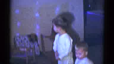 Catskill New York USA (1959): The Childrens Are Opening Their Gifts And They Are