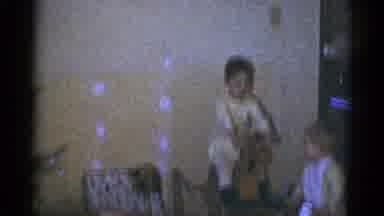Catskill New York USA (1959): The Children's Are Playing In The House Very Happily