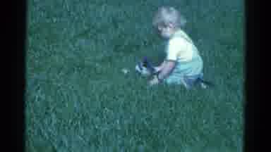 Catskill New York USA (1959): The Little Girl Playing In The Ground They Enjoy