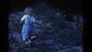 Catskill New York USA (1959): The Little Child Is Playing Very Happily In The