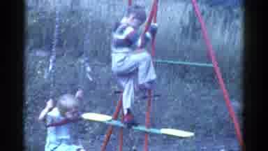 Catskill New York USA (1959): Kids Playing In The Playground
