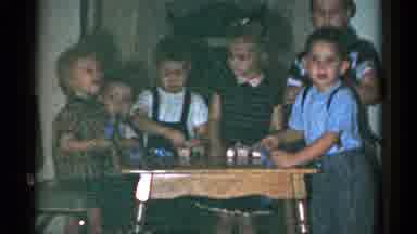 Catskill New York USA (1959): Home Video Clips Of Children Enjoying Eating