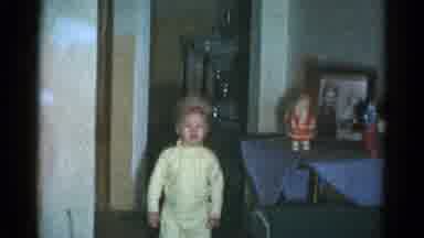 Catskill New York USA (1959): The Children Are Playing In The House Very Happily