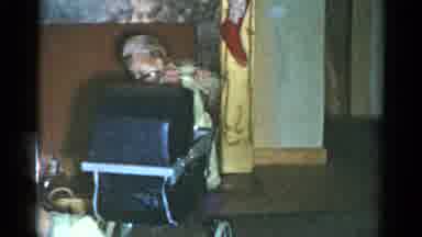 Catskill New York USA (1959): The Kid Is Doing Playing In The House