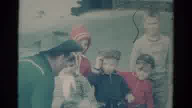 Catskill New York USA (1959): Kids Enjoy Cowboy Show At Birthday Party Learn To