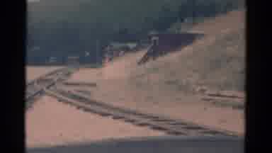 Catskill New York USA (1959): Train Is In The Mountains And Is Heading Into Town