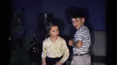 Catskill New York USA (1959): Three Children Decorating A Christmas Tree With