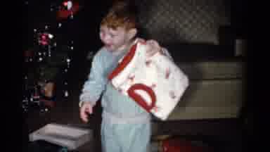 Catskill New York USA (1959): A Red Head Child Showing Everybody One Of His