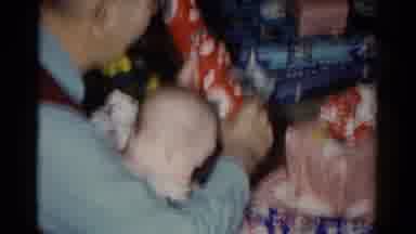 Catskill New York USA (1959): Baby Me On Christmas Morning With My Family