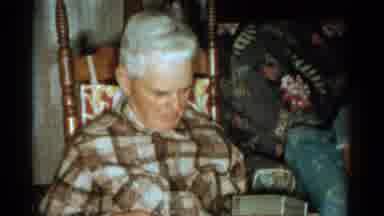 Catskill New York USA (1959): Family Christmas By The Rocking Chair
