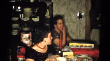 Catskill New York USA (1959): Family Chat Happily After Delivering Christmas Day