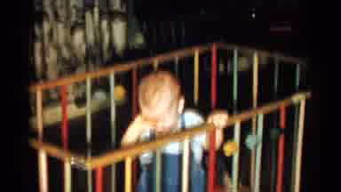 Catskill New York USA (1959): Baby In A Playpen Laughing