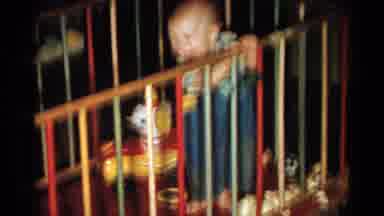 Catskill New York USA (1959): The Boy Was Playing And Climb On The Stairs