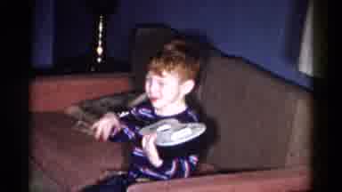 Catskill New York USA (1959): Young Boy Playing Guitar Singing Having Fun Child